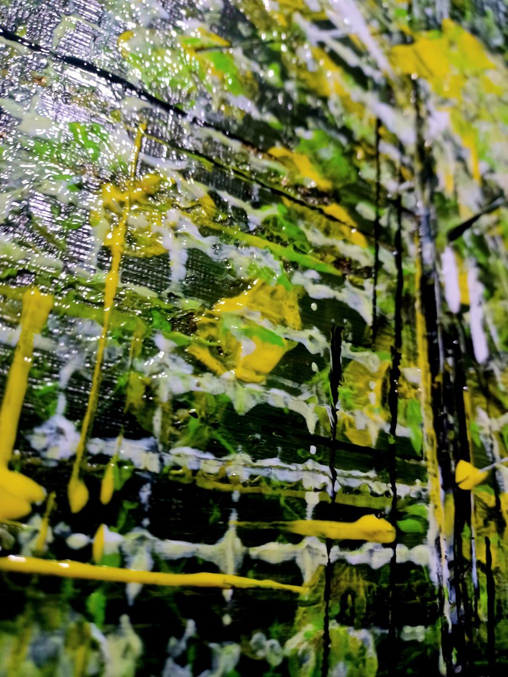 Dipinti: Abstraktes Bild "GEOMETRIC DANDELIONS" 30x24cm – Nuovo e nell'imballaggio originale da Rovio venduto da POSITIFFARTandPLANTS 6