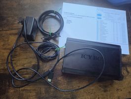 Icy Box IB-371StUS2-B external enclosure 2 TB HDD used