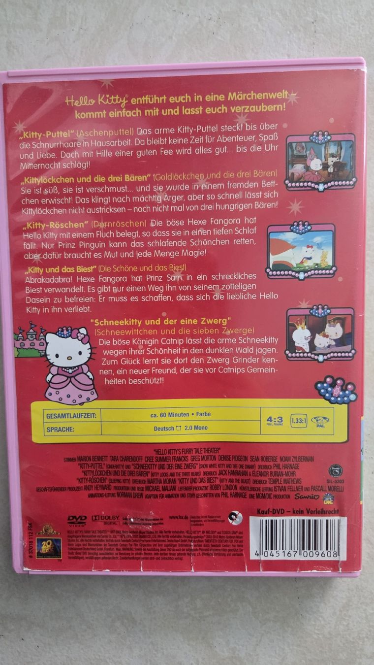 Tous les DVDs: Hello Kitty Film – D'occasion à Giffers par Abzsul 2