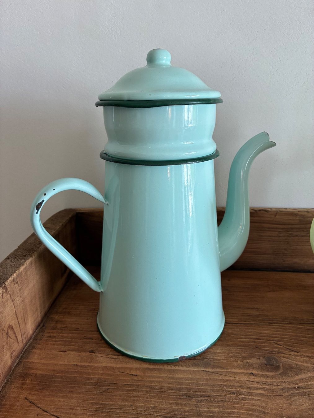 Théières: Zwei alte Emaille Kaffeekannen – D'occasion à Steffisburg par Reitschel5 2
