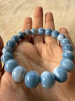Echtem Blauem Opal Armband (10 mm)