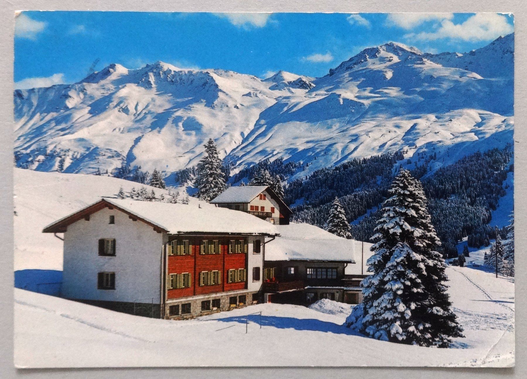 Cartoline postali: Erlebacherhus, Valbella 1600 m ü.M. – Difettoso da Fétigny venduto da Billy2miny