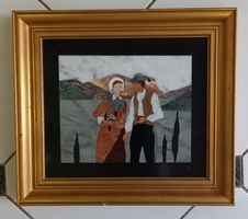 Wunerschönes Steinbild (Pietra Dura) aus Italien