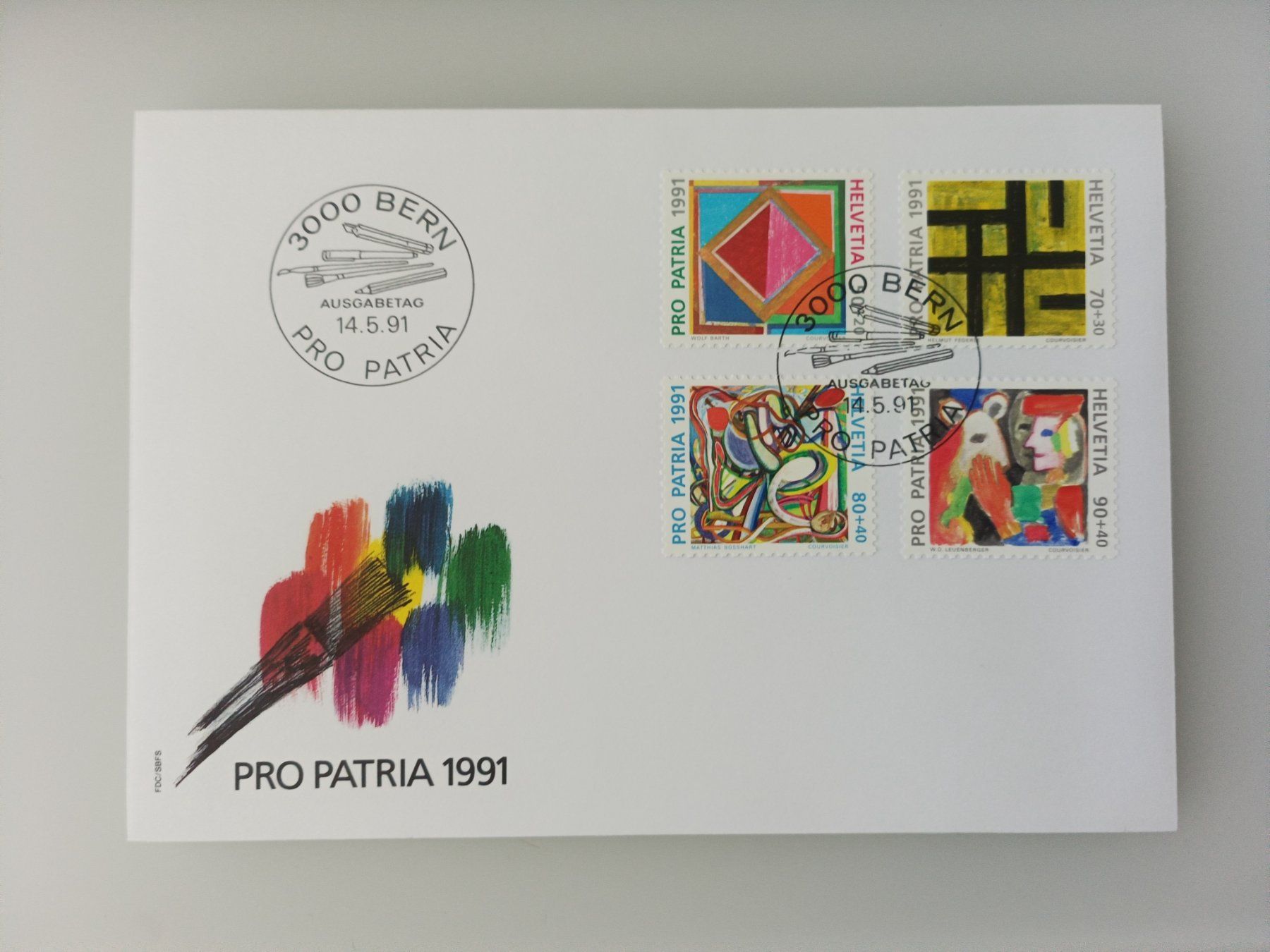 Tutti i francobolli: 1991 FDC Pro Patria – Usato da Dübendorf venduto da goeggi79