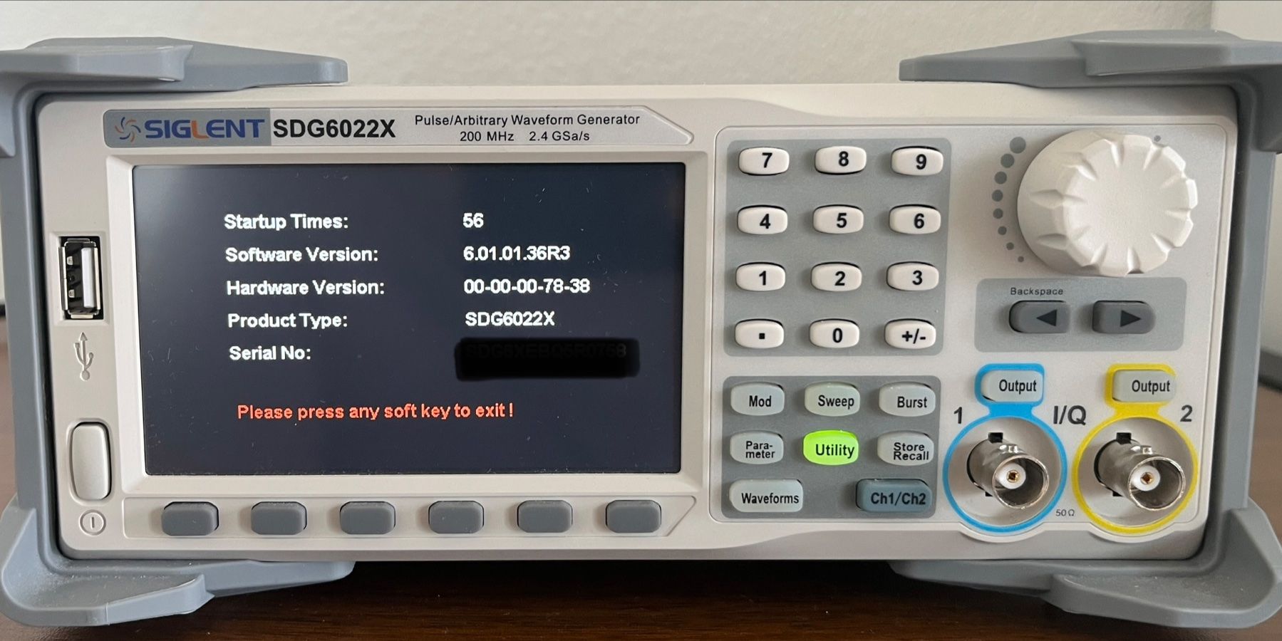Messen: Siglent SDG6022X - Waveform Generator – Gebraucht aus Zug von metebalci 1