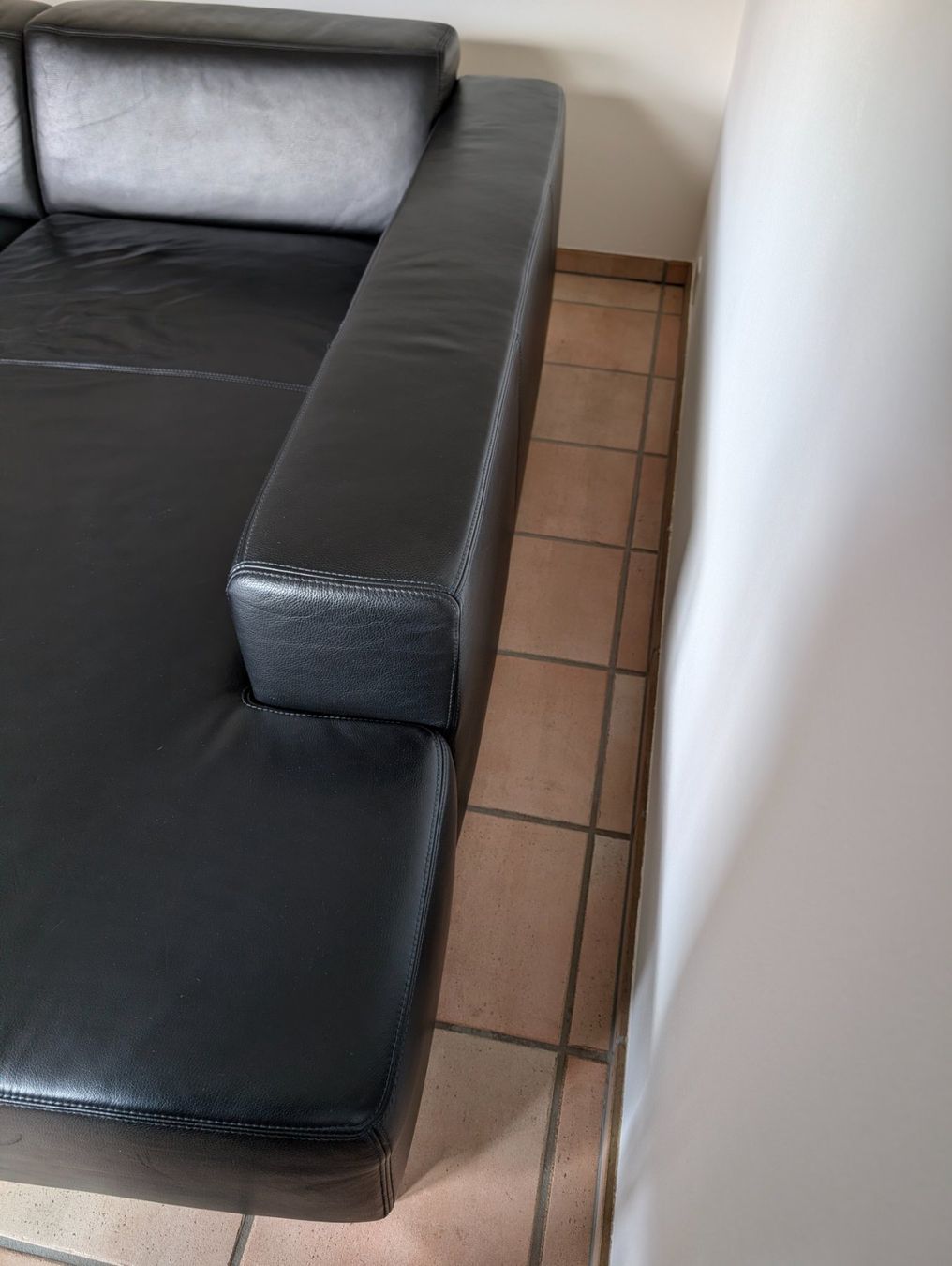 Divani: Ecksofa Leder Schwarz Ewald Schillig – Usato da Ebikon venduto da kisuM 6