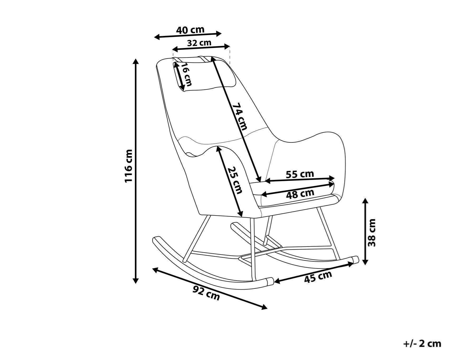 Beliani Chaises: Schaukelstuhl BELIANI – D'occasion à Zwingen par ladarte 5