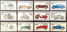 1982-83 BRD - Historische Autos - Motorräder - 3 Sätze **