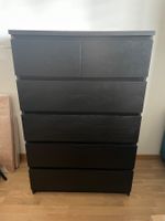 IKEA Malm Kommode mit 5 Etagen in schwarz