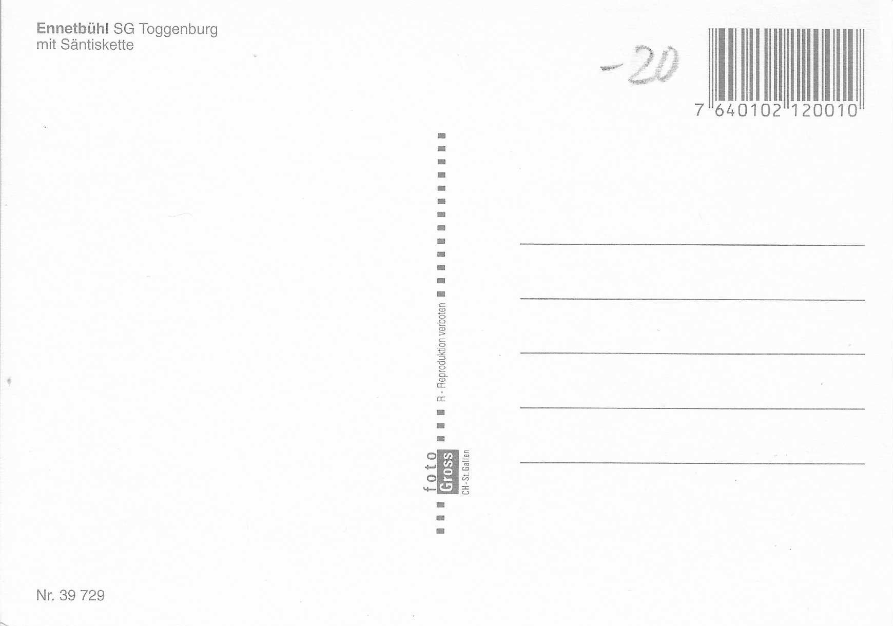 Cartes postales: Ennetbühl SG – Neuf (Voir description) à Rothrist par Stranglehold 1