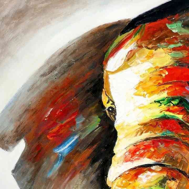 Riproduzioni & Creazioni: Modern Art - Afrika Safari Elefant – Nuovo (secondo la descrizione) da Larnaca venduto da KunstDepot24 1