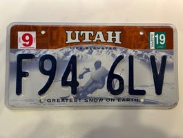 🇺🇸 U.S. Autoschild, Utah F94 6LV  - ORIGINAL