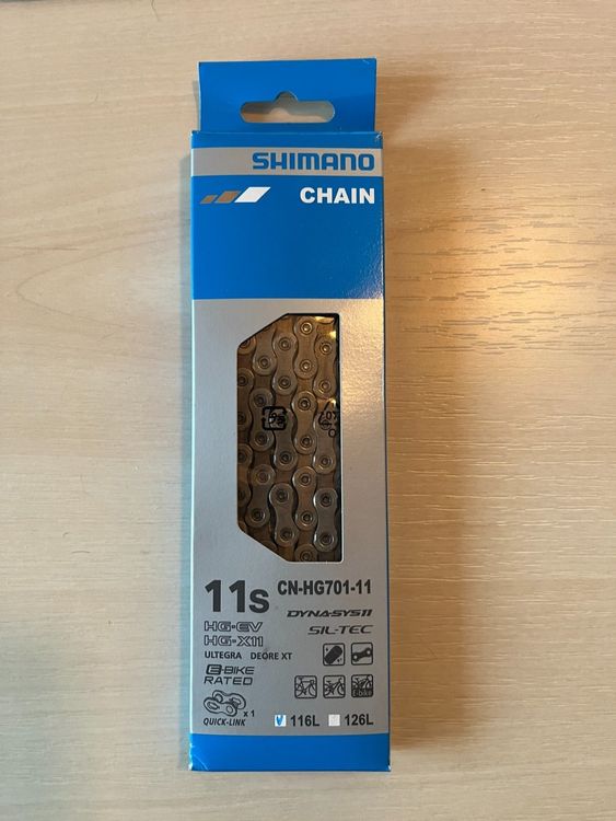 Chaîne 116 maillons SHIMANO DEORE - Hall Aventure