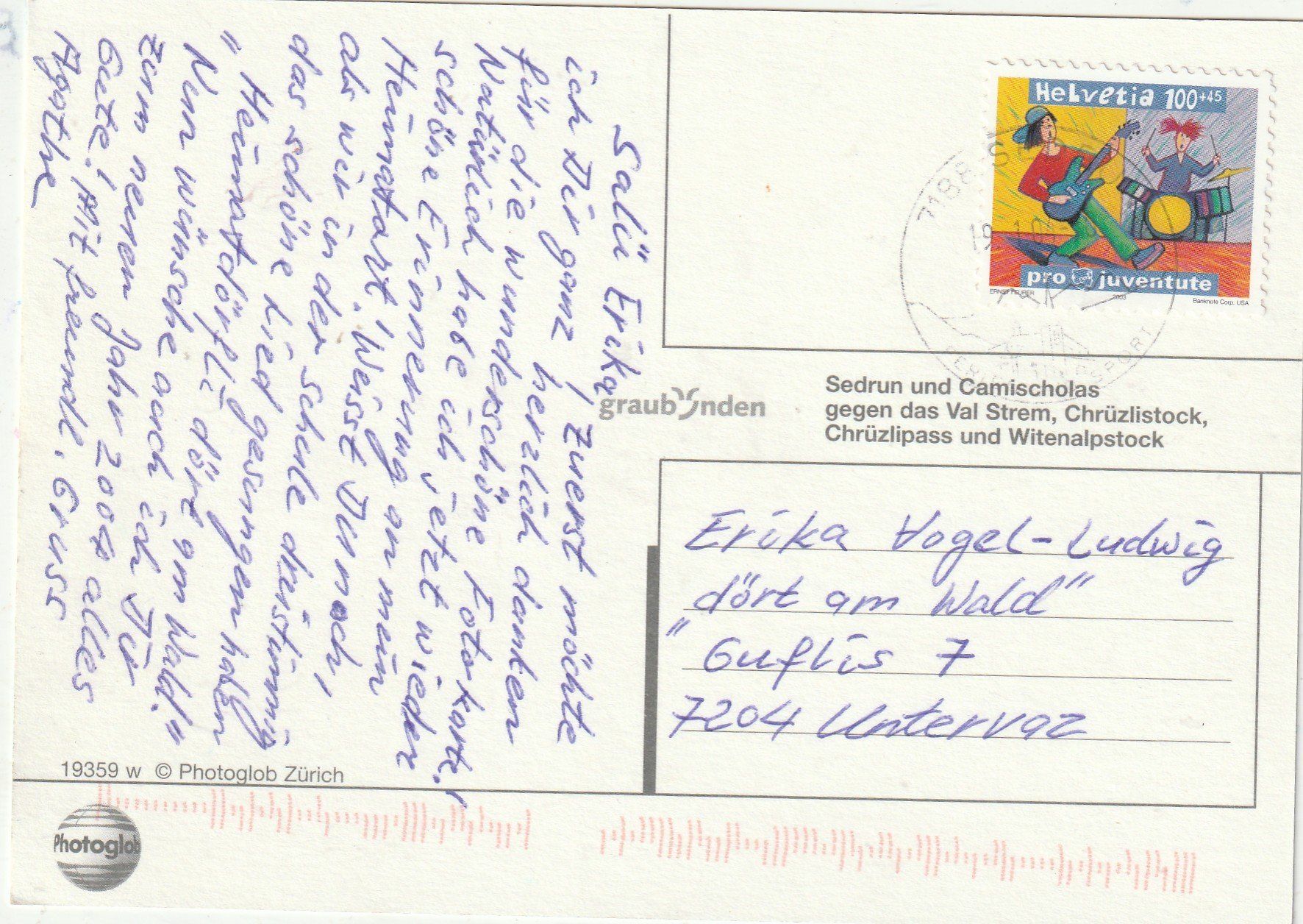 Cartoline postali: Sedrun Winter – Usato da Lumbrein venduto da made02 1