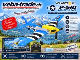Volantex P-51D Mustang, Spannweite 40 cm, mit Gyro