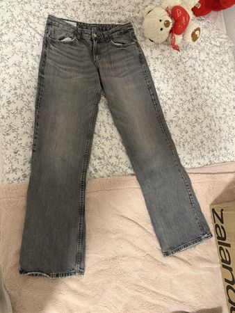 Zara low waist straight leg jeans