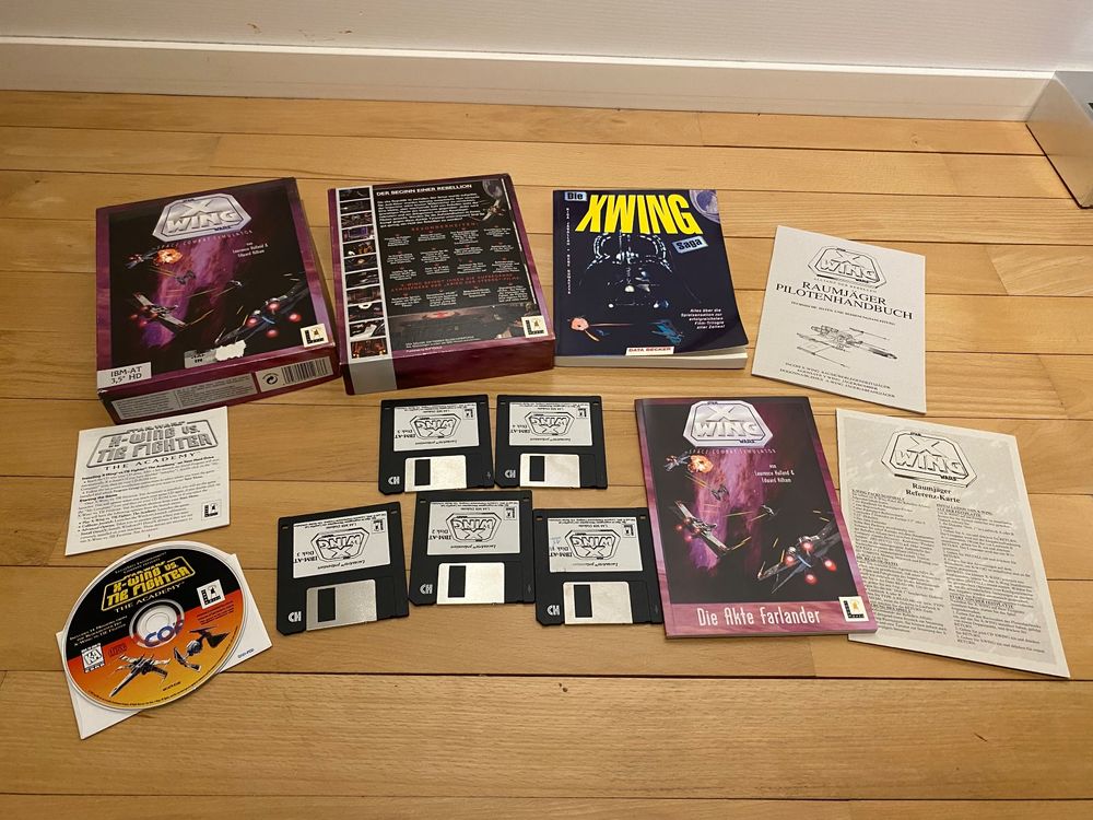 Jeu Star Wars: X-Wing Space Combat Simulator - Édition 1, Disquette Et Manuel VF, Bon état