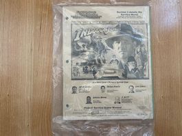 Flipper Handbuch Indiana Jones (Stern)