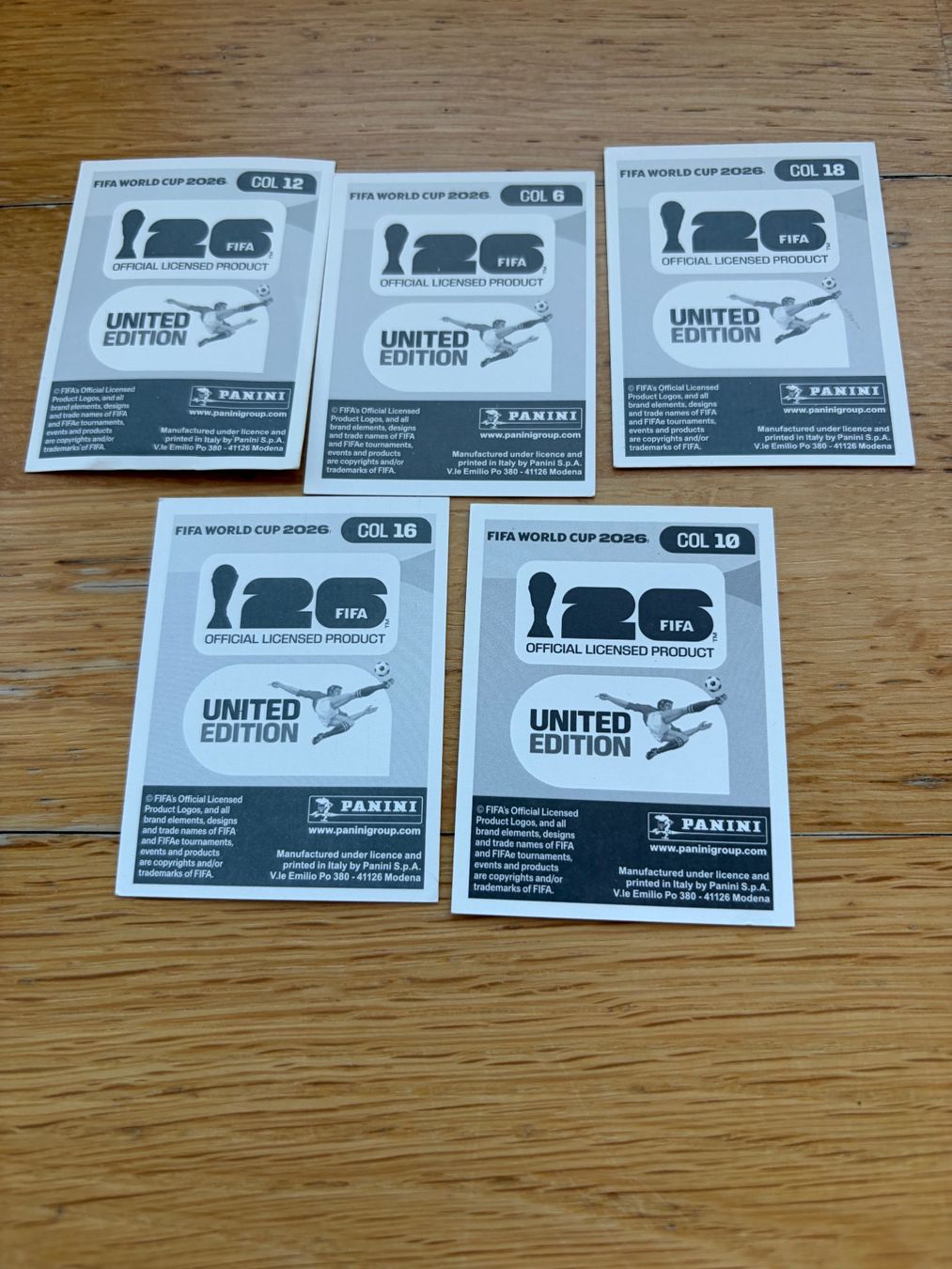 Panini Sammelbilder & Trading cards: Panini COL 6,10,12,16,18 – Neu (gemäss Beschreibung) aus Zürich von bel5 1
