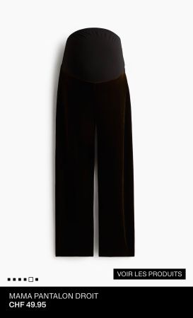H&M MAMA 🤎 pantalon droit de grossesse Velvet NEW! 🤰🏻 M