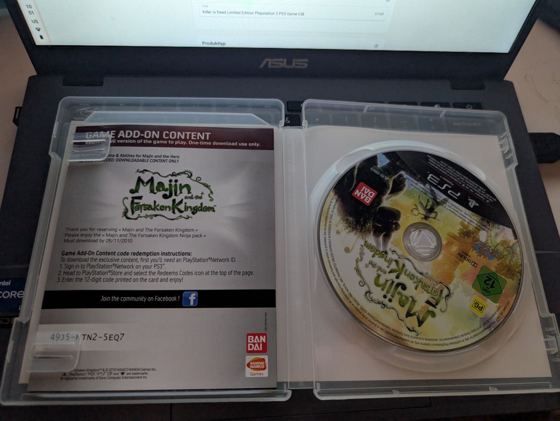 Majin And The Forsaken Kingdom Sur PS3, Version Promo Presse, TBE, PAL