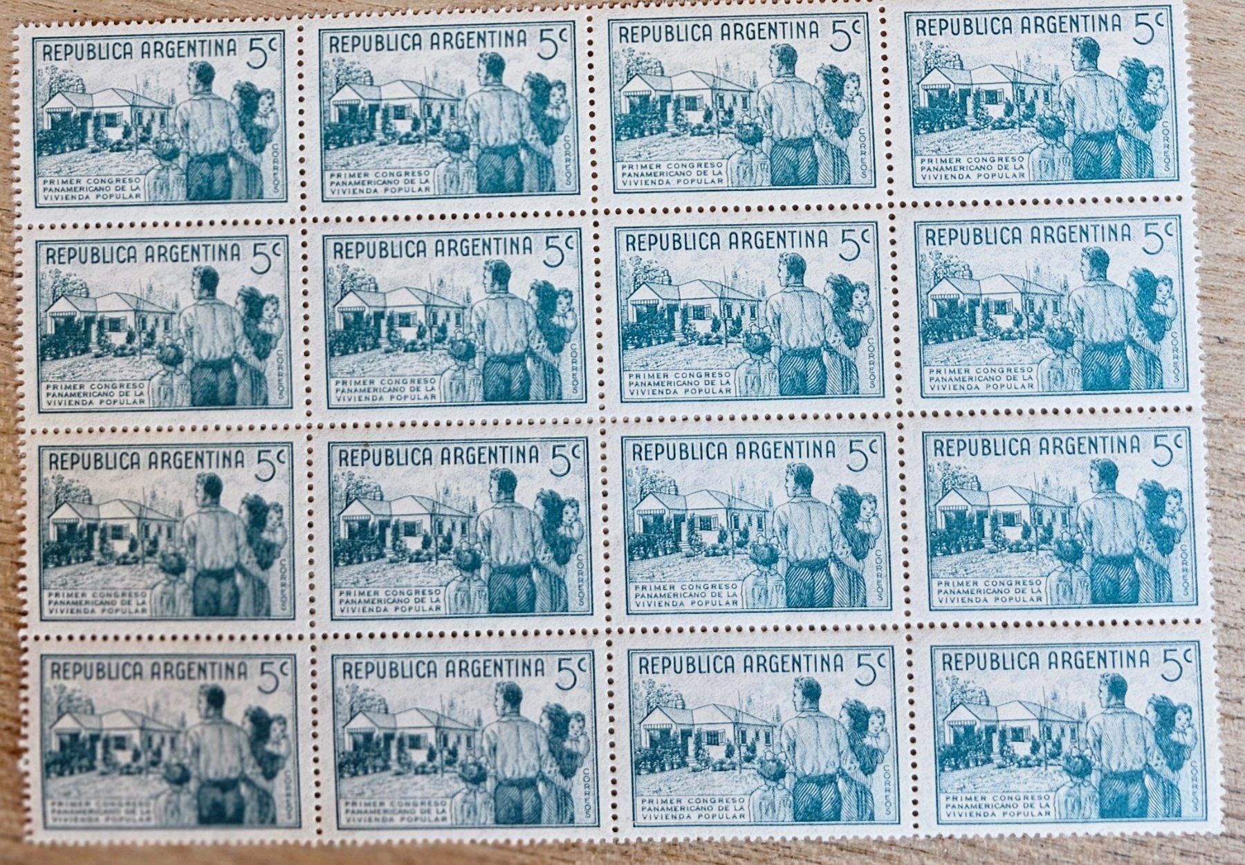 Tutti i francobolli: Argentina - 16 Marken Bogen ** 1939 – Nuovo (secondo la descrizione) da Les Valettes venduto da Nuba1