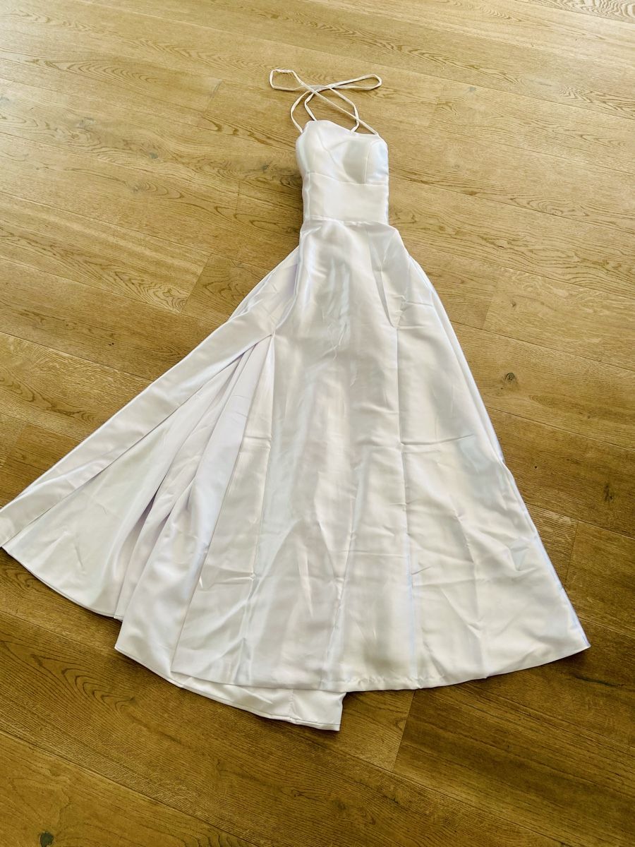 Kleider: Hochzeitskleid glänzend mit Bustier – Neu (gemäss Beschreibung) aus Baar von gioia016