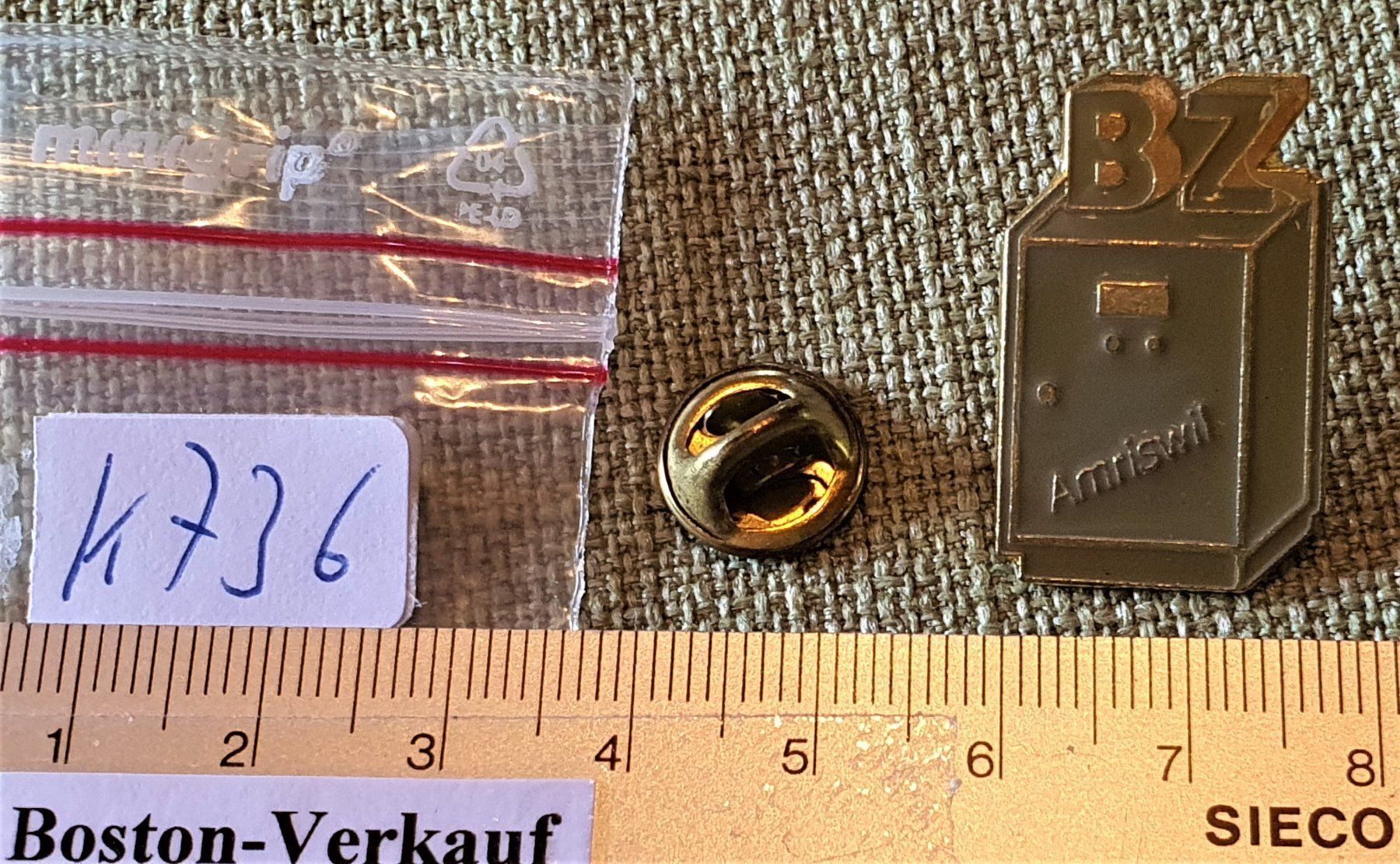 Placchette & Badge: K736 - Pin Amriswil BZ  372/500 – Usato da Reinach BL venduto da Boston-Verkauf 2