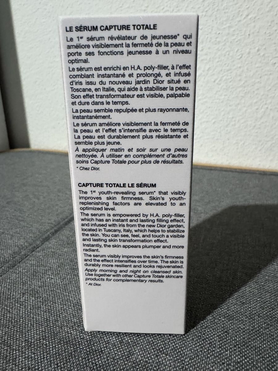 Dior Cura del viso: Dior Capture Totale le serum 50ml – Nuovo e nell'imballaggio originale da Genève venduto da ribes_rubrum 3