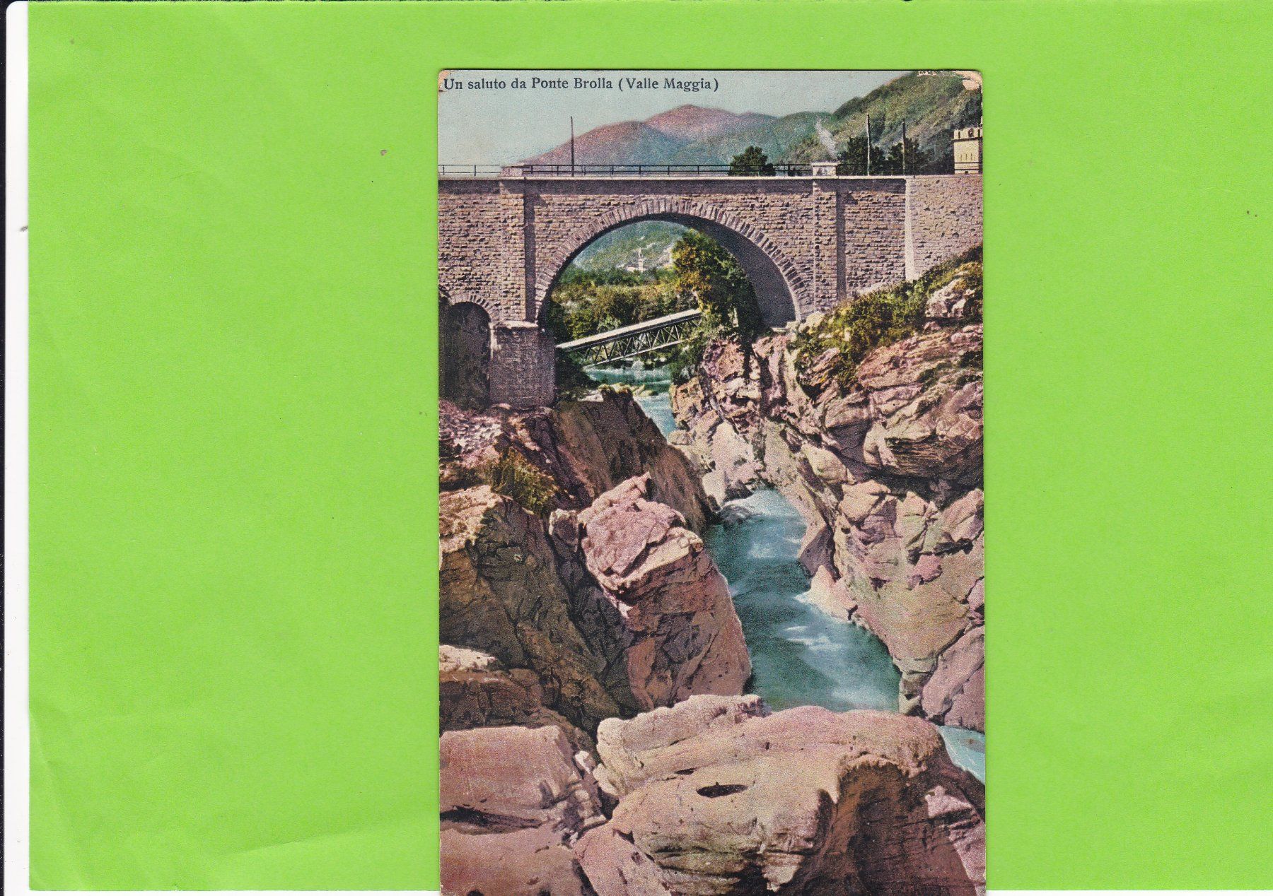 Cartoline postali: Un saluto de Ponte Brolla – Usato da St. Peterzell venduto da neckertal