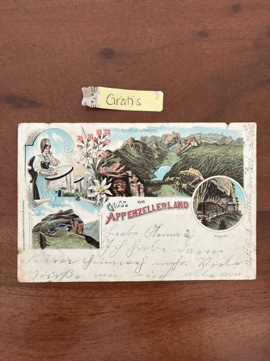 Ansichtskarten: 10 Ansichtskarten Schweiz Panorama Kt. Appenzell  – Gebraucht aus Oftringen von Cla.vD.74 5