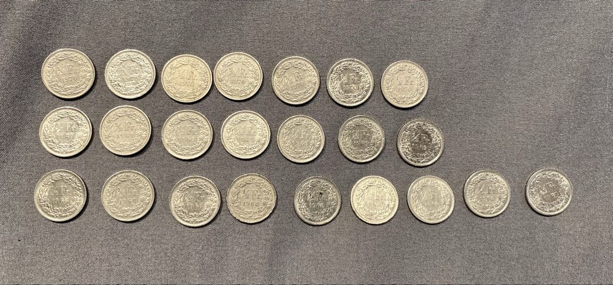 Tutti le monete: Schweizer Münzen 1958-1970 – Usato da Safnern venduto da mel__91 5