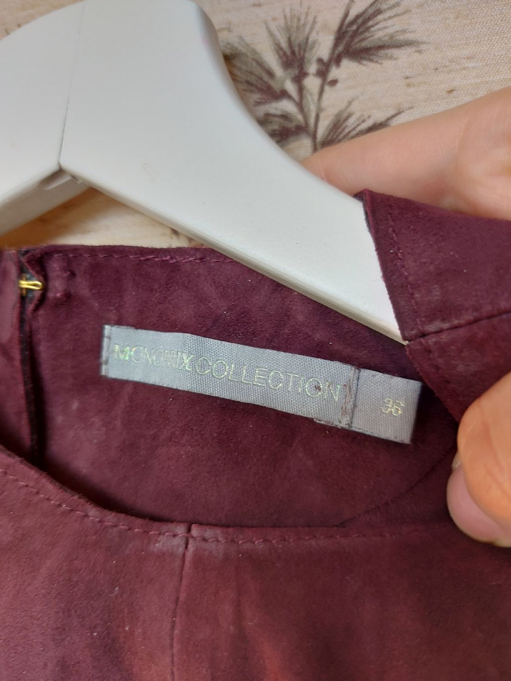 Top: Crop top vintage en cuir - T. S – Usato da Lausanne venduto da Super-cerise 4
