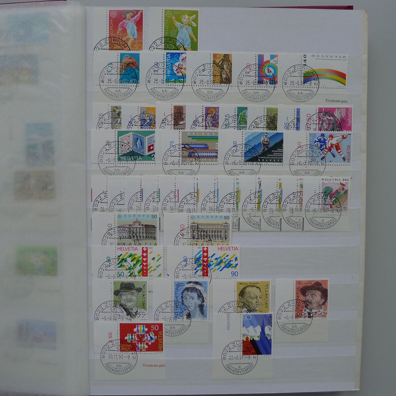 Tutti i francobolli: 1985-2004, grosse Sammlung Ersttags-Halbmond-O: mit TABS! – Usato da Sursee venduto da Luzernerraute 4