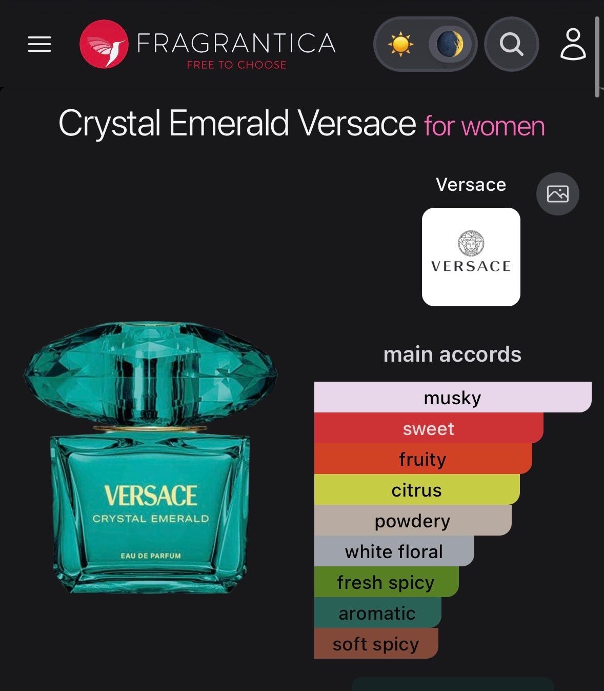 Versace Parfum & Eau de Toilette: Versace Crystal Emerald EDP Duftprobe 2ML – Gebraucht aus Zürich von deruja 4