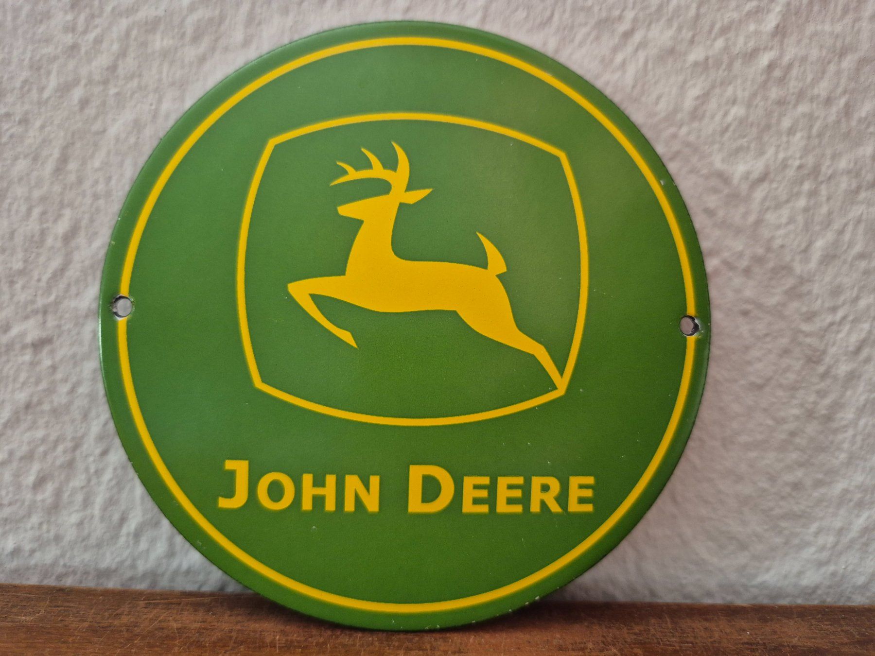 John Deere Schilder: Emailschild John Deere Traktor Werkstatt Logo Emaille Schild – Neu (gemäss Beschreibung) aus Schaffhausen von pfanis09 1