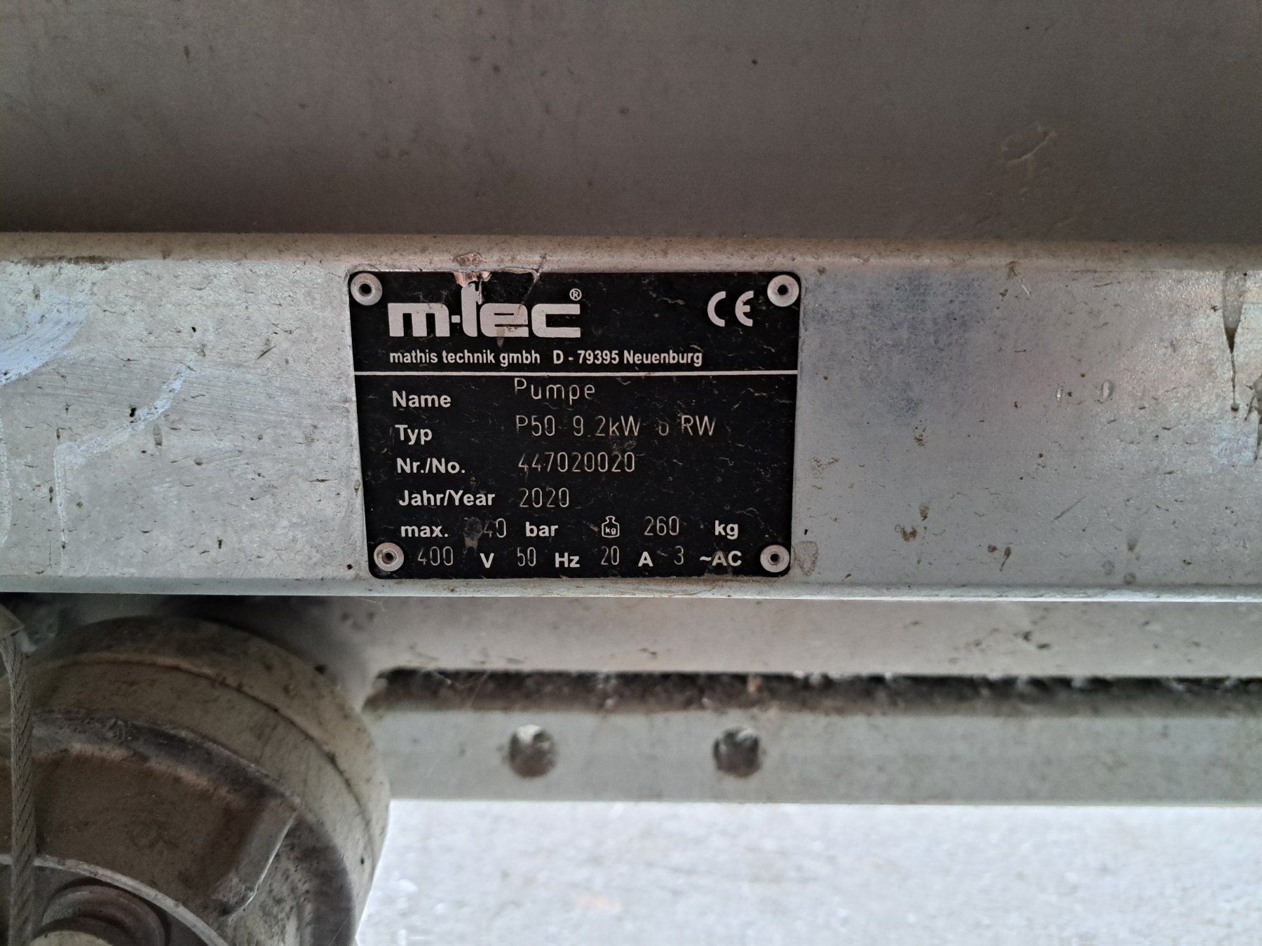 Tutte le macchine: Mörtelpumpe MTec P50 – Usato da Lyss venduto da chr_2n7x 1