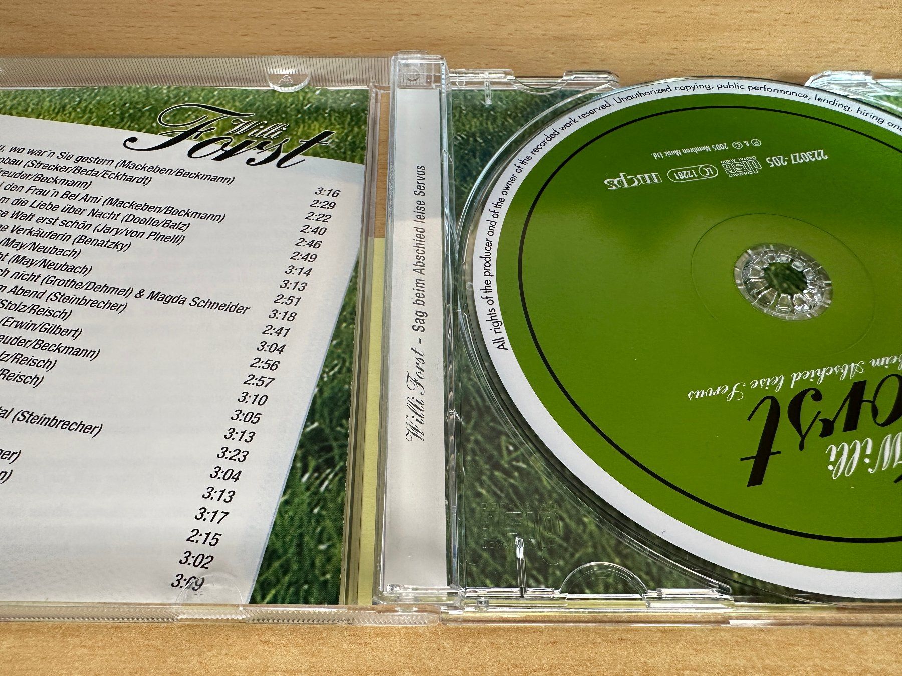 CD: Willi Forst - Sag Beim Abschied Leise Servus – Usato da Rikon im Tösstal venduto da Alpenmutz 2