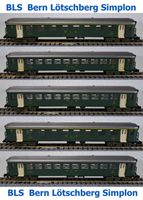BLS Bern Lötschberg Simplon 5 Personenwagen Spur N Arnold