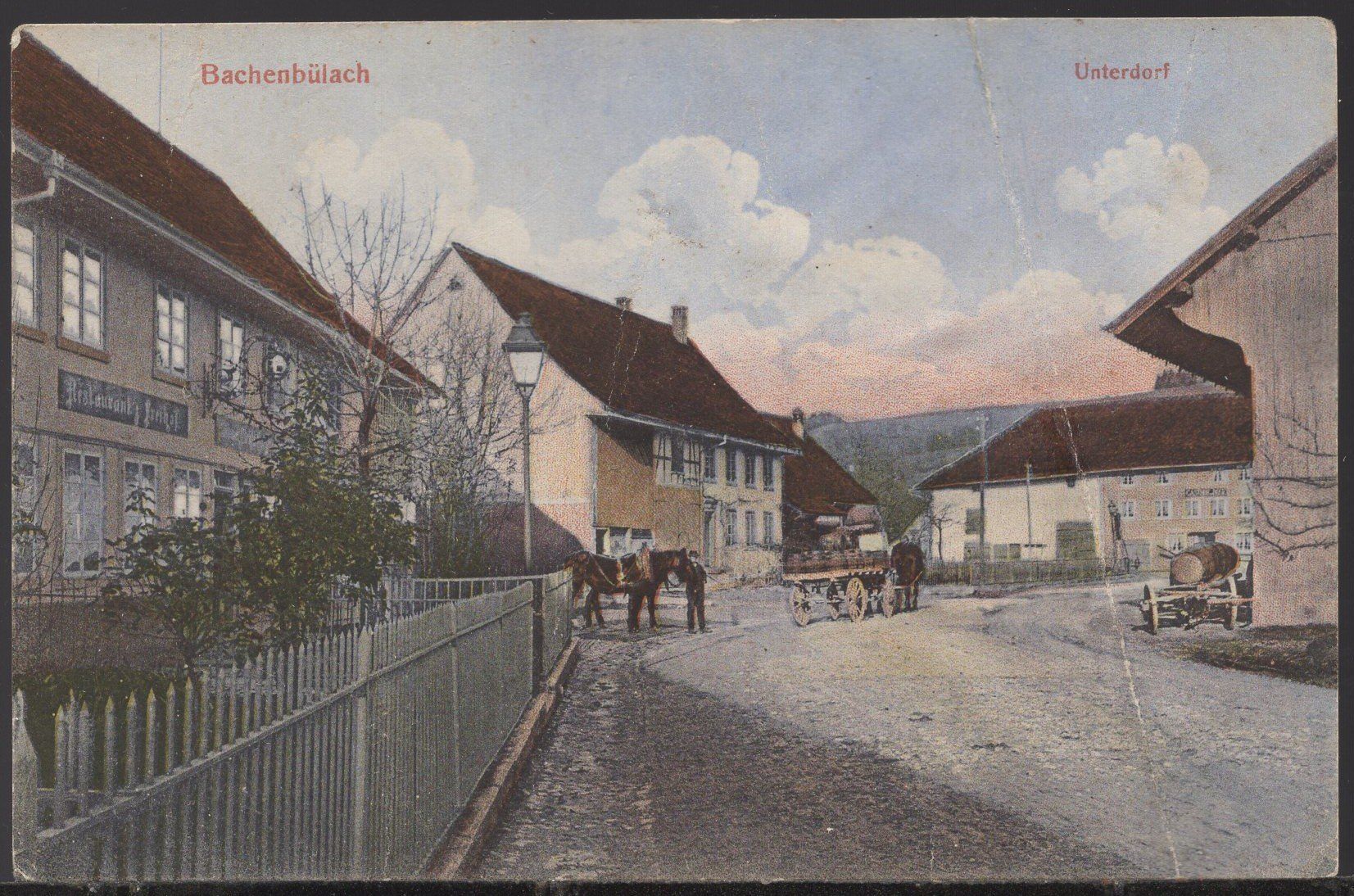 Cartoline postali: Bachenbülach   Unterdorf – Difettoso da Aarau venduto da kufi44