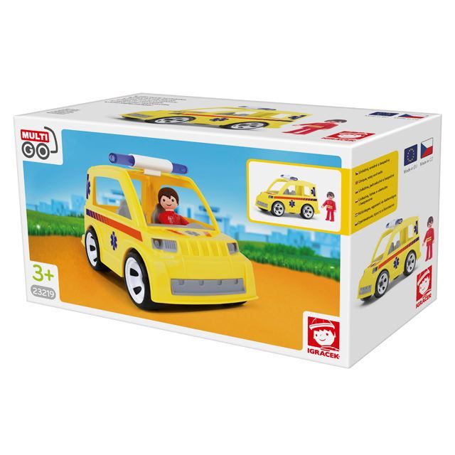 Giocattoli: Spielzeugauto Rettungswagen mit Doktor – Nuovo e nell'imballaggio originale da Mosnang venduto da glascom 1