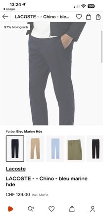 Lacoste Chino blue