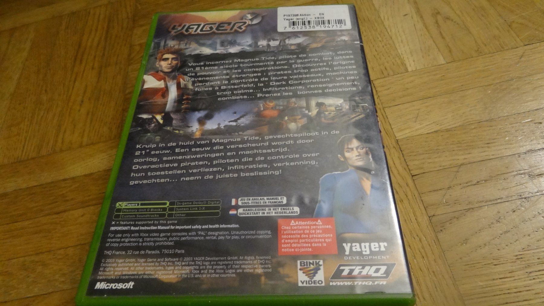 Microsoft Spiele: Yager XBOX CLASSIC – Gebraucht aus Olten von Disc-Ausverkauf 2