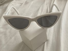 Sonnenbrille Cateye Weiss Damen