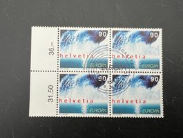 2001  Erstag gest.Viererblock mit Tab (K42)