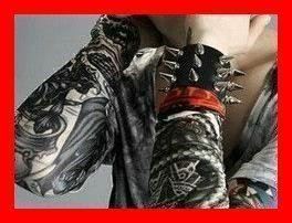 Tattoostrumpf Fake Tattoo Strümpfe Fasnachtskostüm Falsch