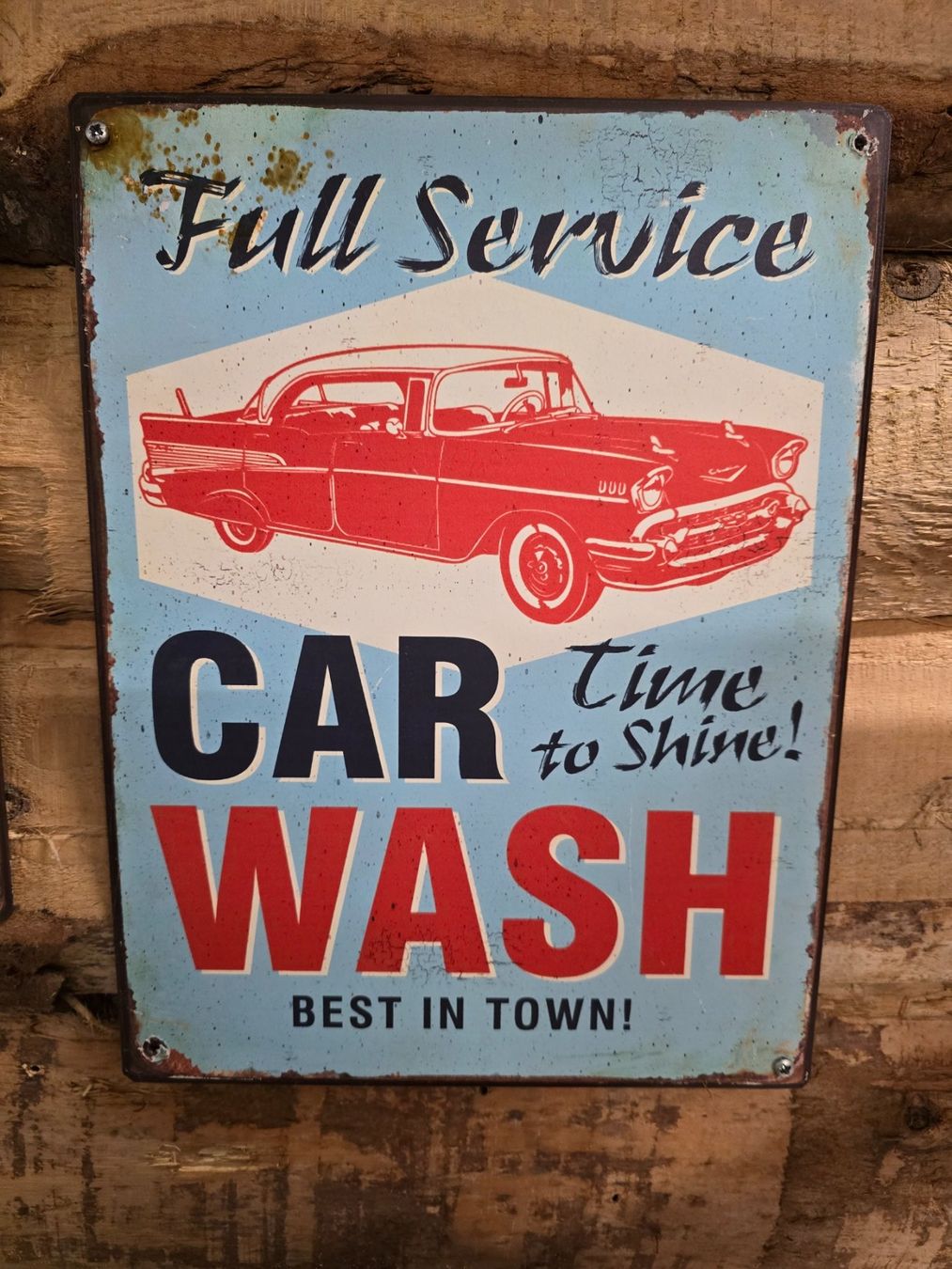 Insegne: Blechschild Car Wash US CAR – Usato da Leimbach AG venduto da Vogelspinne