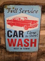 Blechschild Car Wash US CAR