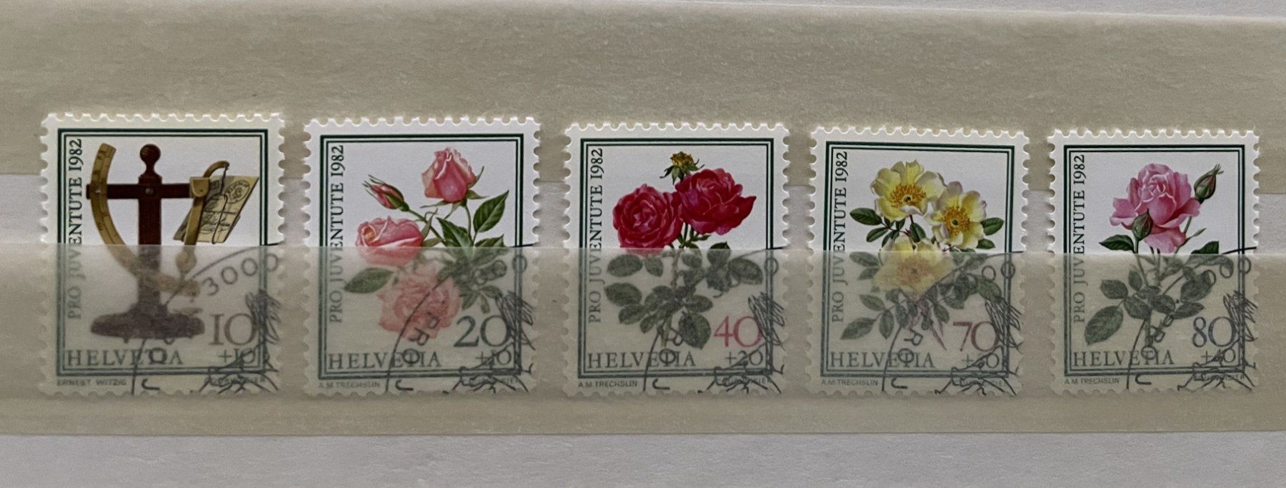 Tutti i francobolli: 1982 Pro Juventute Satz mit Ausgabestempel – Usato da Eggersriet venduto da stamp303