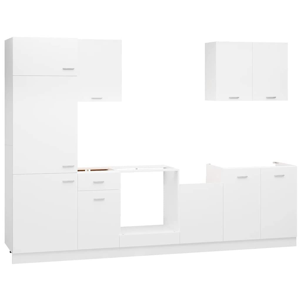 Cucine complete: Küchenzeile  Weiß Holzwerkstoff – Nuovo e nell'imballaggio originale da Zug venduto da Cheap-Shop 1